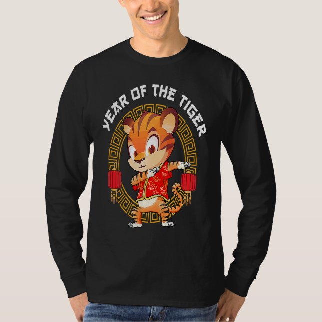 Camiseta Dabbing Year Of The Tiger Happy Chinese New Year 2 (Anverso)