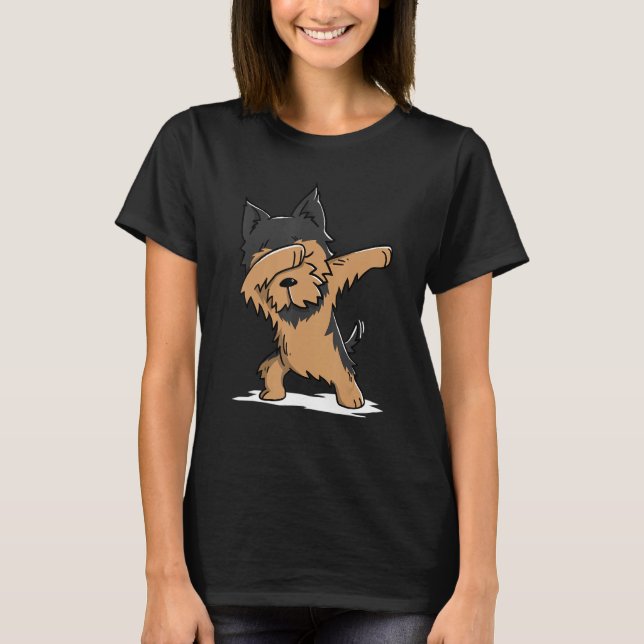 Camiseta Dabbing Yorkshire Terrier Dab Dance Dog (Anverso)