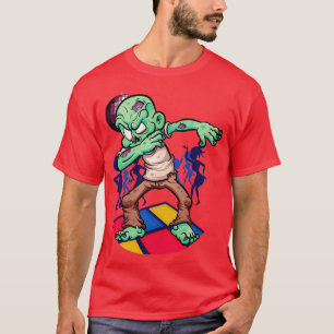 Camiseta Dabbing Zombie Dancing Horror Creatividad Hallowee