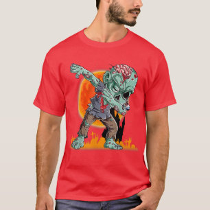 Camiseta Dabbing Zombie Halloween Candy Funny Boys Hombres