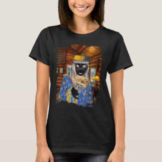 Camiseta Dabloons Dabloon Gato Negro Estilo Cabaña