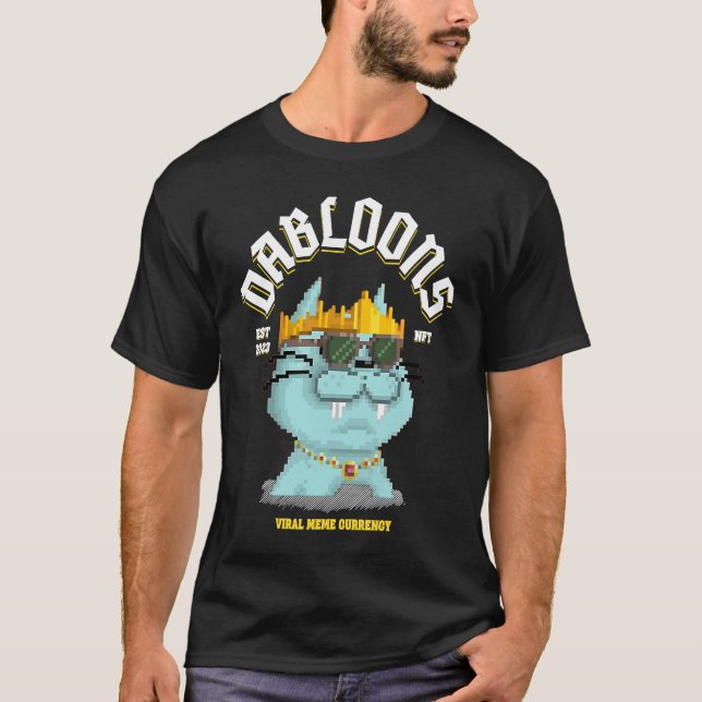 Camiseta Dabloons Moneda del Meme Viral de NFT (Anverso)