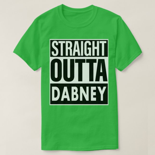 Camiseta Dabney Nombre Directo Saliente Dabney (Diseño del anverso)