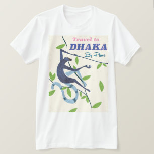Camiseta Daca, poster de vacaciones de Bangladesh.