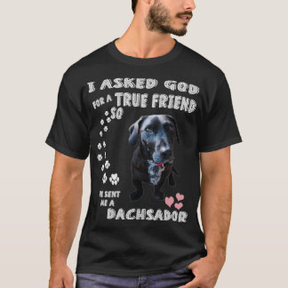 Camiseta Dachsador Dog Lover, Dachshund Lab Mom Dad, Cute D