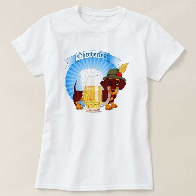 Camiseta Dachshund (Diseño del anverso)