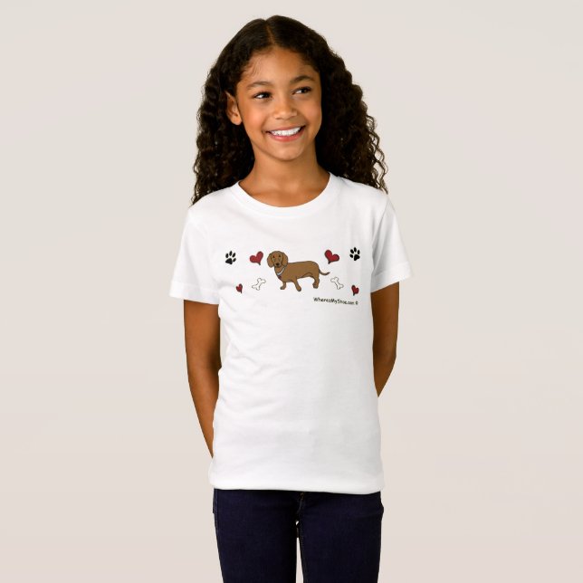 Camiseta dachshund (Anverso completo)