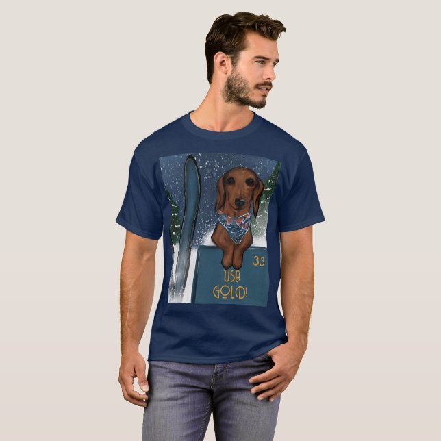 CAMISETA DACHSHUND  (Anverso completo)