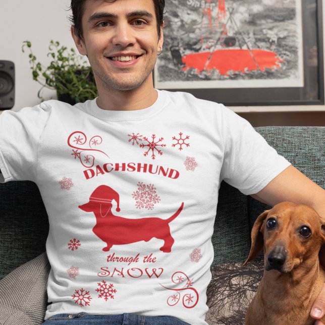 Camiseta Dachshund a través de la nieve (Dachshund Through the Snow T-Shirt)