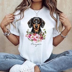 Camiseta Dachshund acuarela