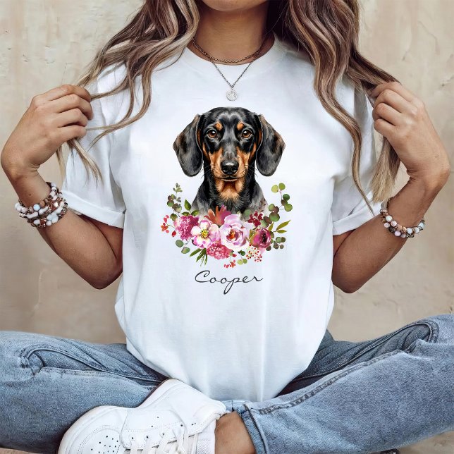 Camiseta Dachshund acuarela (Subido por el creador)