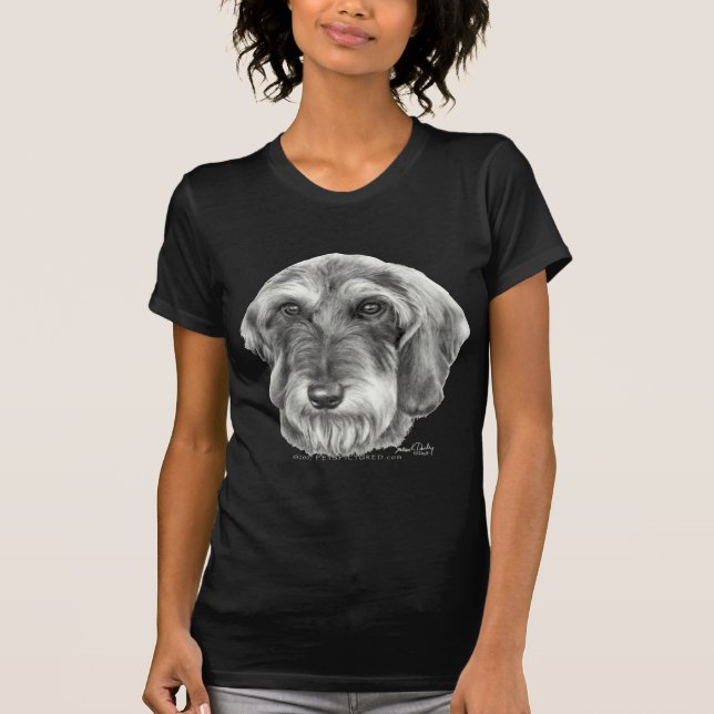 Camiseta Dachshund Alambre-Haired (Anverso)