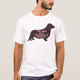 Camiseta Dachshund Aparato BFF de pelo largo