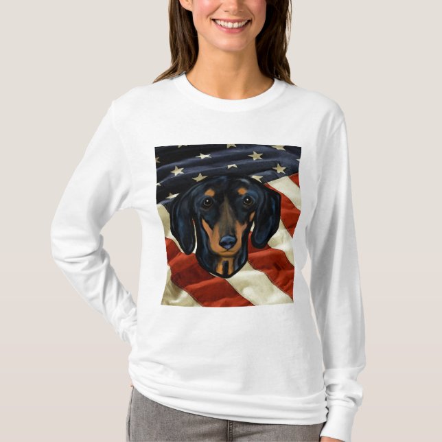CAMISETA DACHSHUND ART (Anverso)