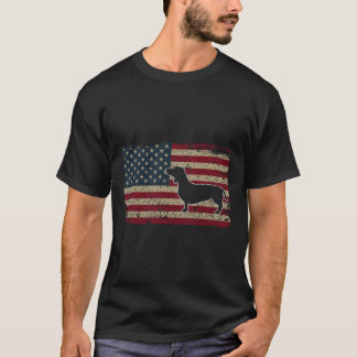 Camiseta Dachshund bandera de América regalo patriótico del
