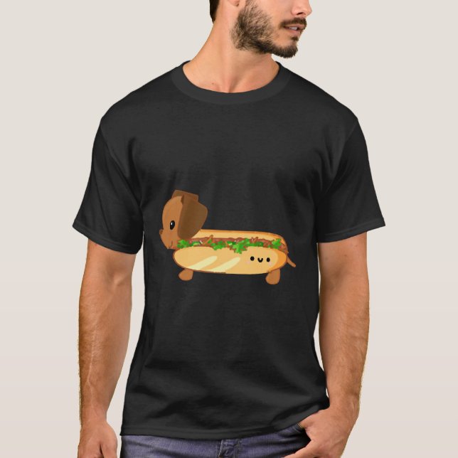 Camiseta Dachshund Banh Mi (Anverso)