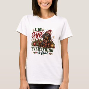 Camiseta Dachshund Bien Todo Está Bien