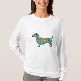 Camiseta Dachshund Boho Mandala
