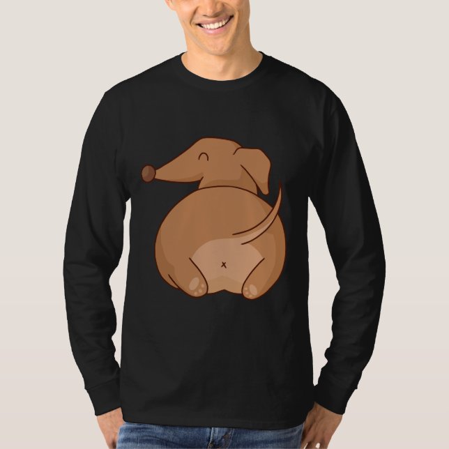 Camiseta Dachshund Butt Dueño de Perro Mascota Dachshund (Anverso)