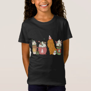 Camiseta Dachshund Café Latte Navidades de invierno Perro M