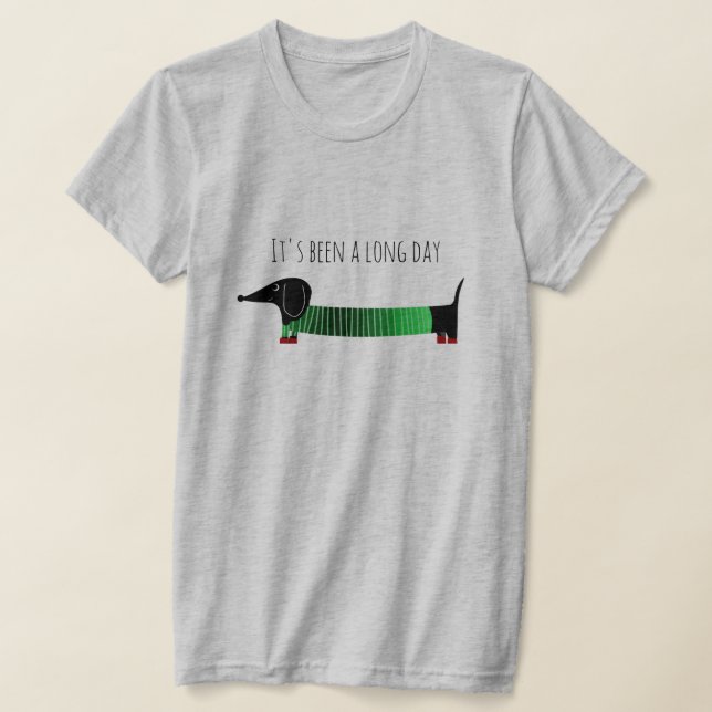 Camiseta Dachshund Caprichoso Día Largo (Distribución)