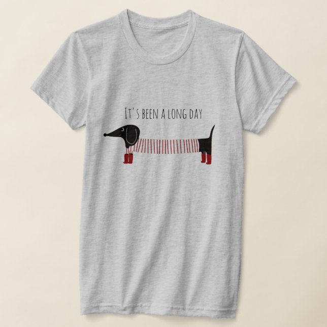 Camiseta Dachshund Caprichoso Día Largo (Distribución)