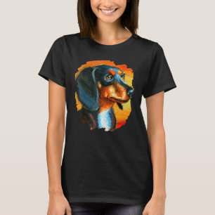 Camiseta Dachshund Chiweenie Wiener Perros de pintura de co