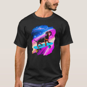 Camiseta Dachshund Chiweenie Wiener Skateboarding en Austra