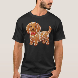 Camiseta Dachshund Christmas Gingerbread holiday winter sea