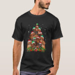Camiseta Dachshund Christmas Tree Funny Santa Reindeer Pupp<br><div class="desc">Dachshund Árbol de Navidad Gracioso reno cachorra amante</div>