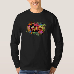 Camiseta Dachshund Colorful Pop Weiner Perro Raza Dachshund