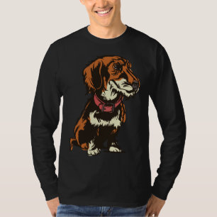 Camiseta Dachshund con cable