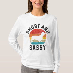 Camiseta Dachshund Corto y Sassy Wiener Doxie Mamá divertid