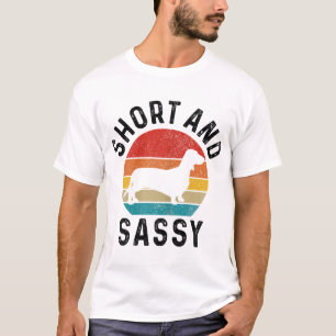 Camiseta Dachshund Corto y Sassy Wiener Doxie Mamá divertid