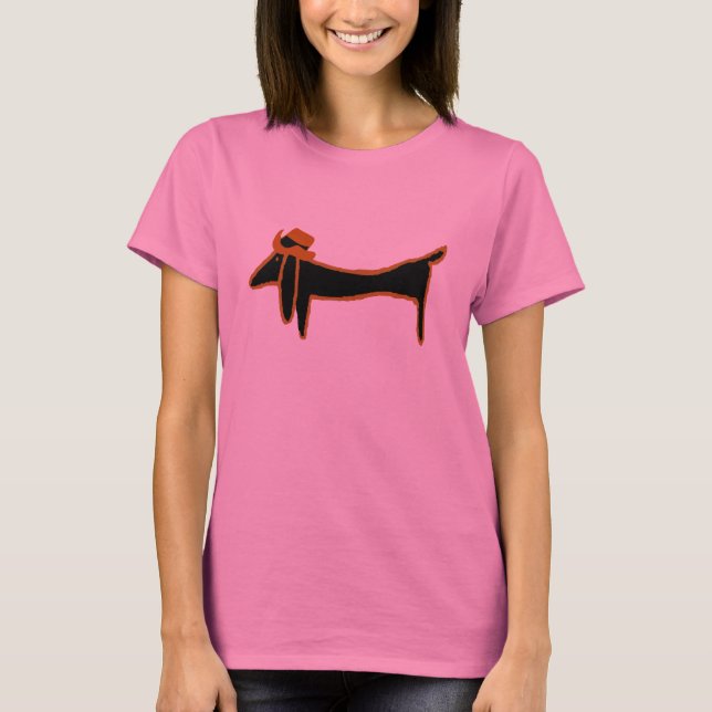 Camiseta Dachshund Cowboy (Anverso)