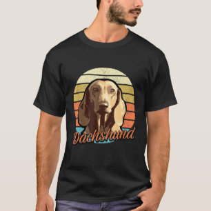 Camiseta Dachshund - Cute Weiner Dog Love Vintage Retro Ide