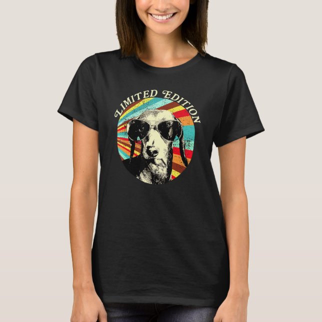 Camiseta Dachshund Dachshund Perro Silhouette Sungggafas Re (Anverso)
