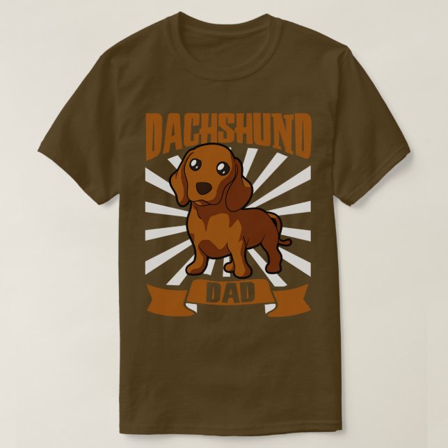 Camiseta Dachshund Dad Dachshund (Diseño del anverso)