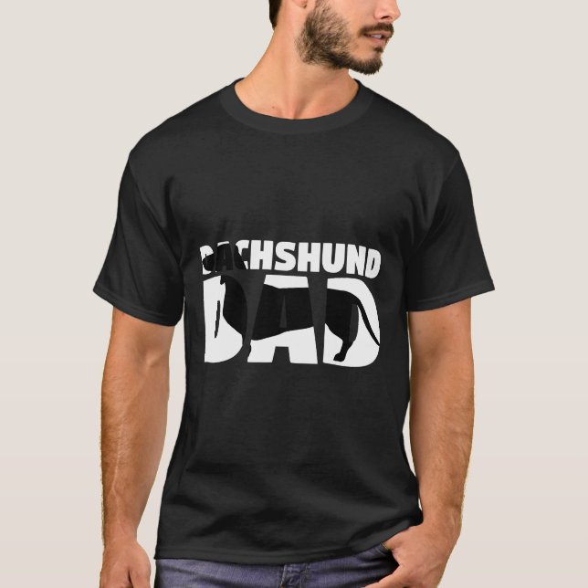 Camiseta Dachshund Dad Dachshund Padre Perro Dad Tee (Anverso)