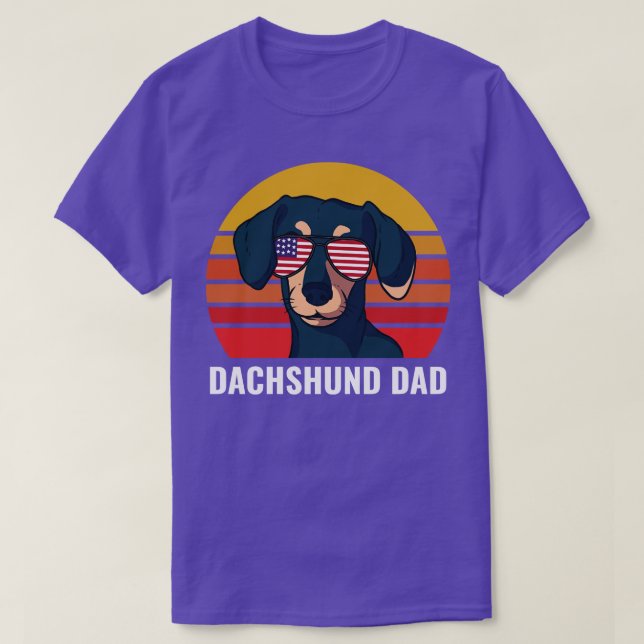 Camiseta Dachshund Dad Funny Weiner Dog (Diseño del anverso)