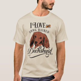 Camiseta Dachshund Dad: Me encanta mi L-H Dachshund Light M