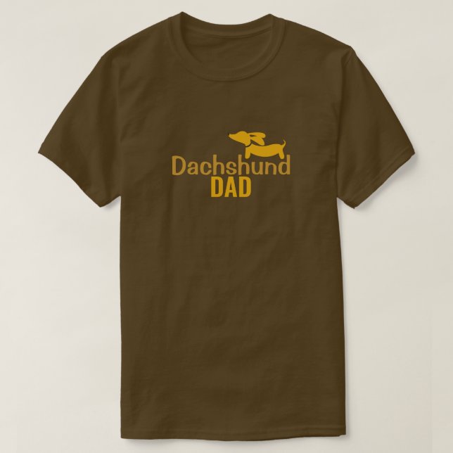 Camiseta Dachshund Dad Wiener Dog Daddy Shirt (Diseño del anverso)