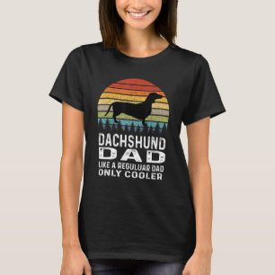 Camiseta Dachshund Dad Wiener Doxie Retro Perro