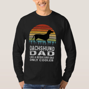 Camiseta Dachshund Dad Wiener Doxie Retro Perro