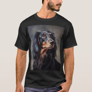 Camiseta Dachshund de cabello largo