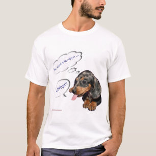 Camiseta "Dachshund de la actitud del perrito"