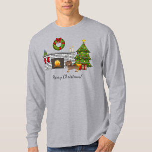 Camiseta Dachshund de Pelo Corto Chocolate y Canela - Navid
