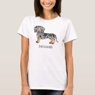 Camiseta Dachshund De Pelo Corto Y De Pelo Negro Y Tan