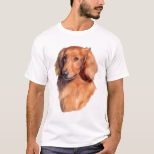 Camiseta Dachshund de pelo largo