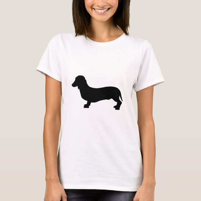 Camiseta Dachshund del perro (Anverso)